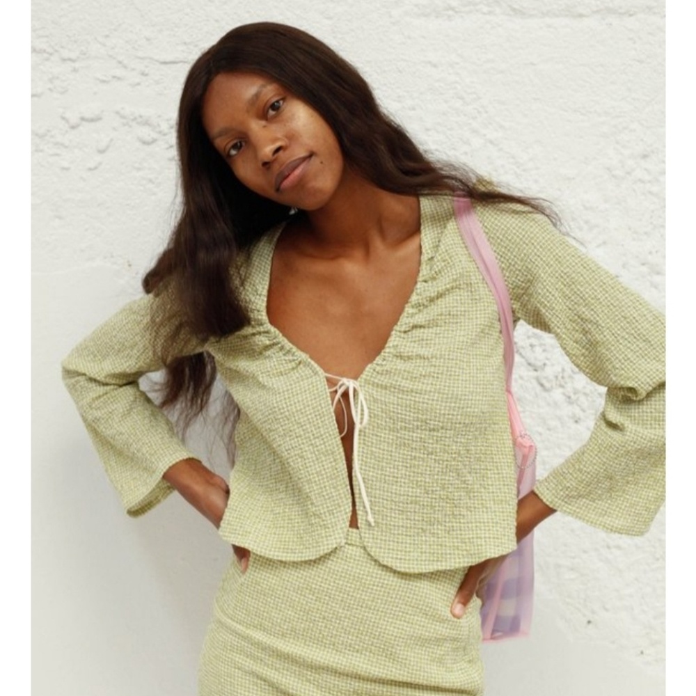 Paloma wool green summer blouse